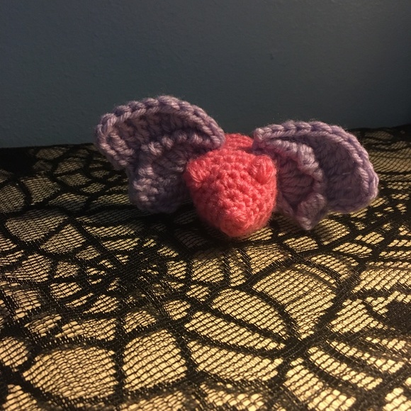Handmade Crochet Flying Pig - Picture 2 of 6